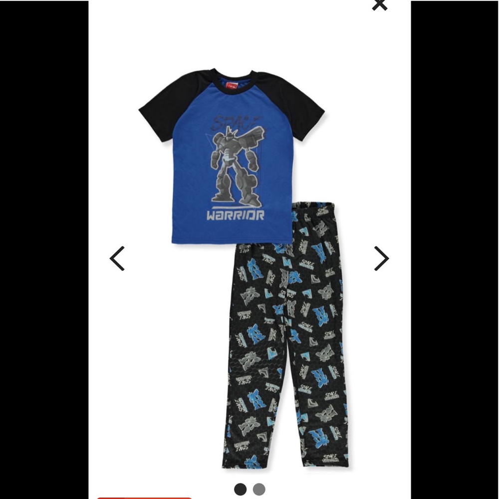 NWT Tuff Guys “Space Warrior” Graphic Pajamas Set
